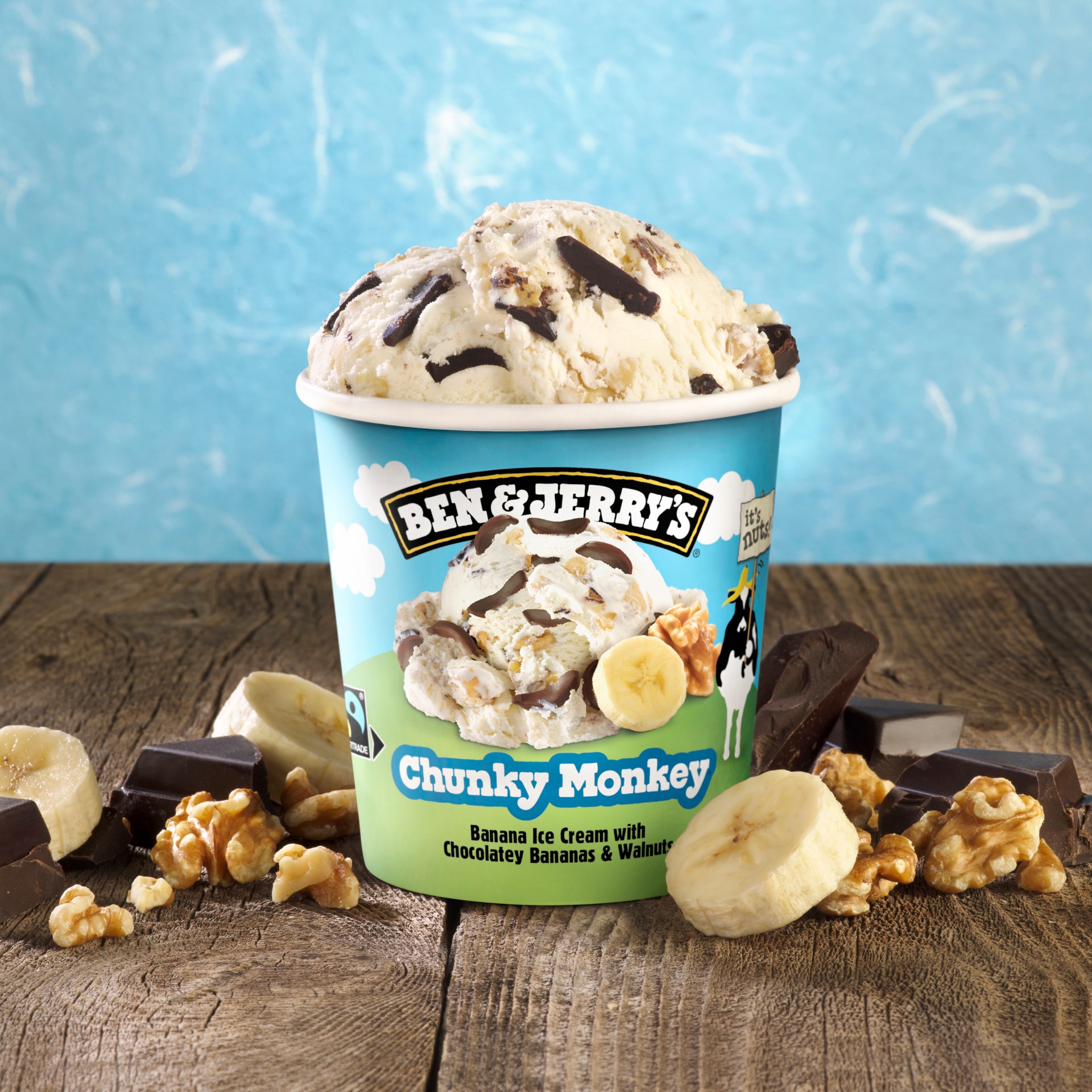 Chunky Monkey Original Ice Cream Dessert Ice cream