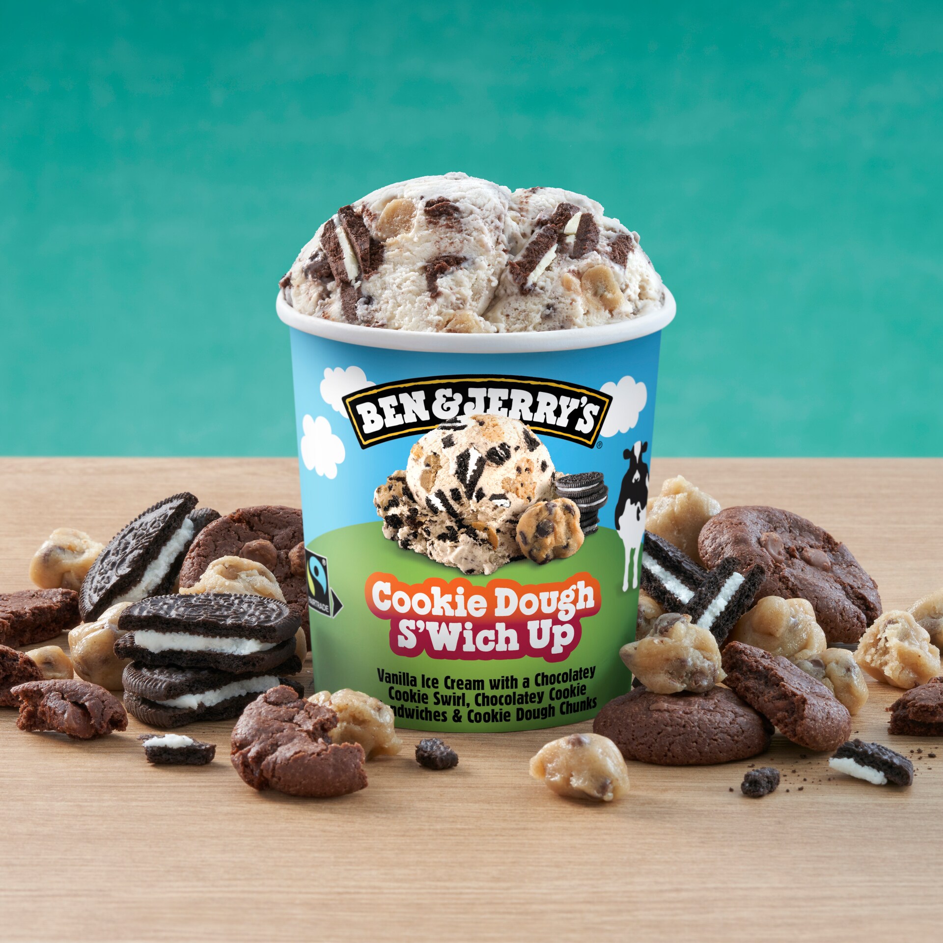 Cookie Dough S'wich Up Original Ice Cream Dessert Ice cream