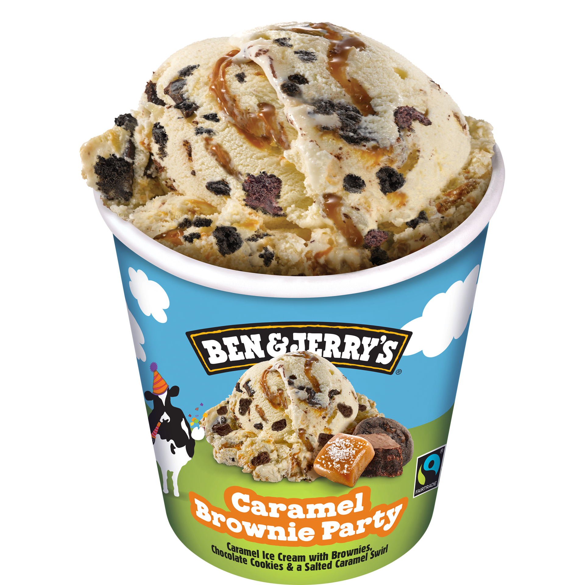 Caramel Brownie Party Ice Cream - Tub