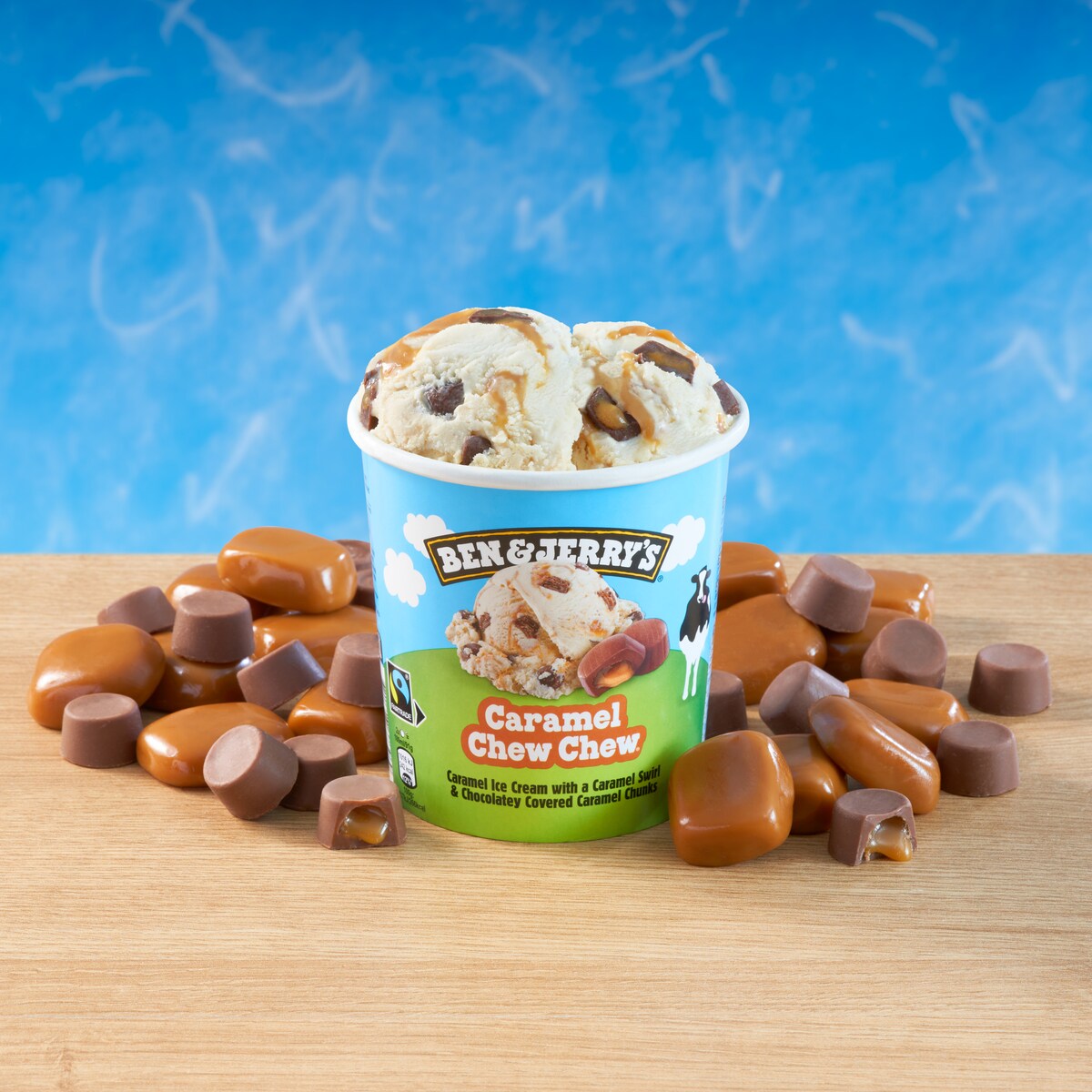 Caramel Chew Chew Ice Cream - Tub 4 / 5