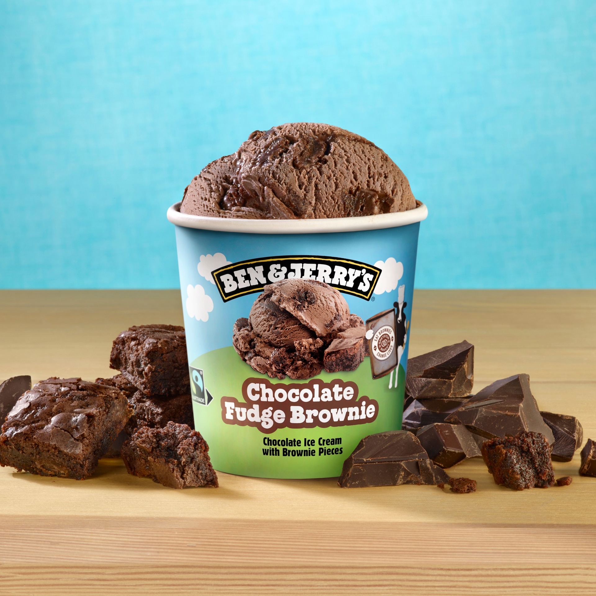Chocolate Fudge Brownie Original Ice Cream Dessert Ice cream