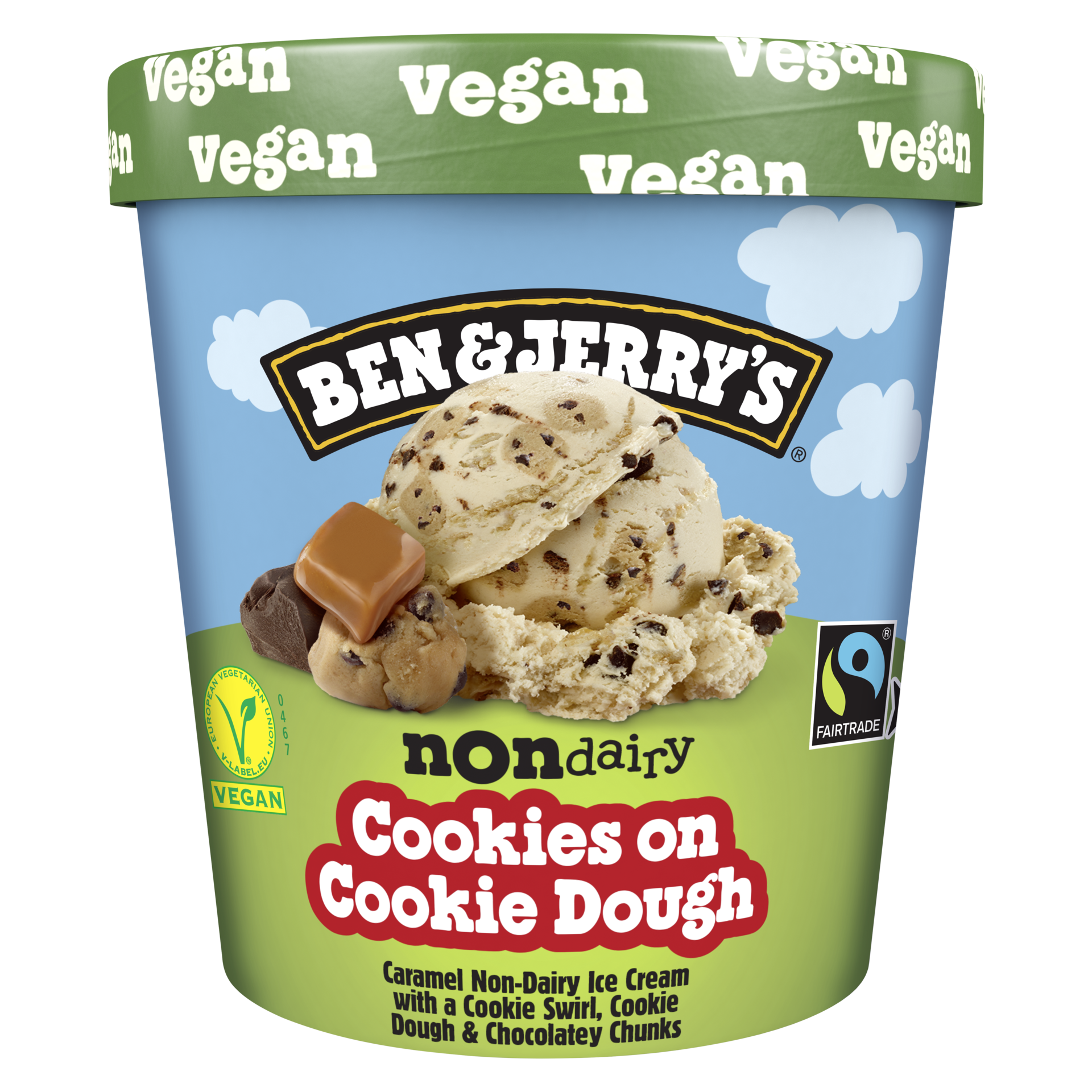 Cookies on Cookie Dough Non-Dairy Oat Dessert Ice cream